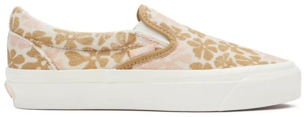 Vans Slip-On Reissue 98 Groovy Floral 'Tan Pink' VN000CTCBOD Details for Vans Slip-On Reissue 98 Groovy Floral 'Tan Pink' VN000CTCBOD