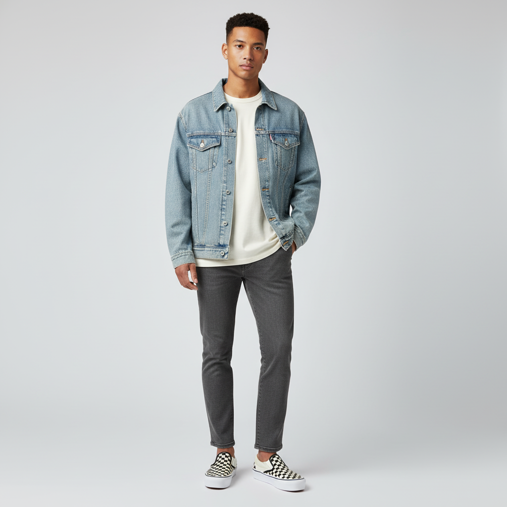 Lookbook Vans Slip-On Reissue 98 LX 'Checkerboard - Hitam' VN000CSE2BO