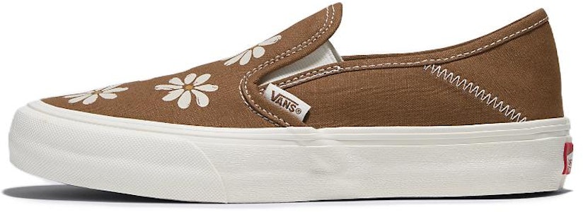 Vans 无带帆船鞋“涂花棕白” VN0A4BX8BRO Buy Vans 无带帆船鞋“涂花棕白” VN0A4BX8BRO