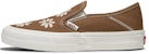 Vans Slip-On SF 'Coklat Putih Bunga Dicetak' VN0A4BX8BRO
