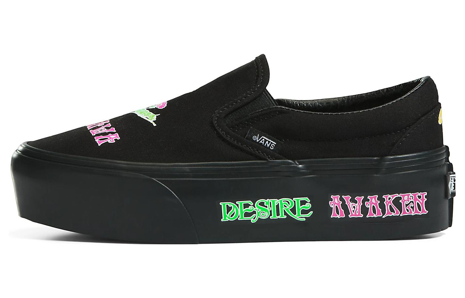 Vans slip-on Stackform 'Black Green Pink' VN0A7Q5R1OJ
