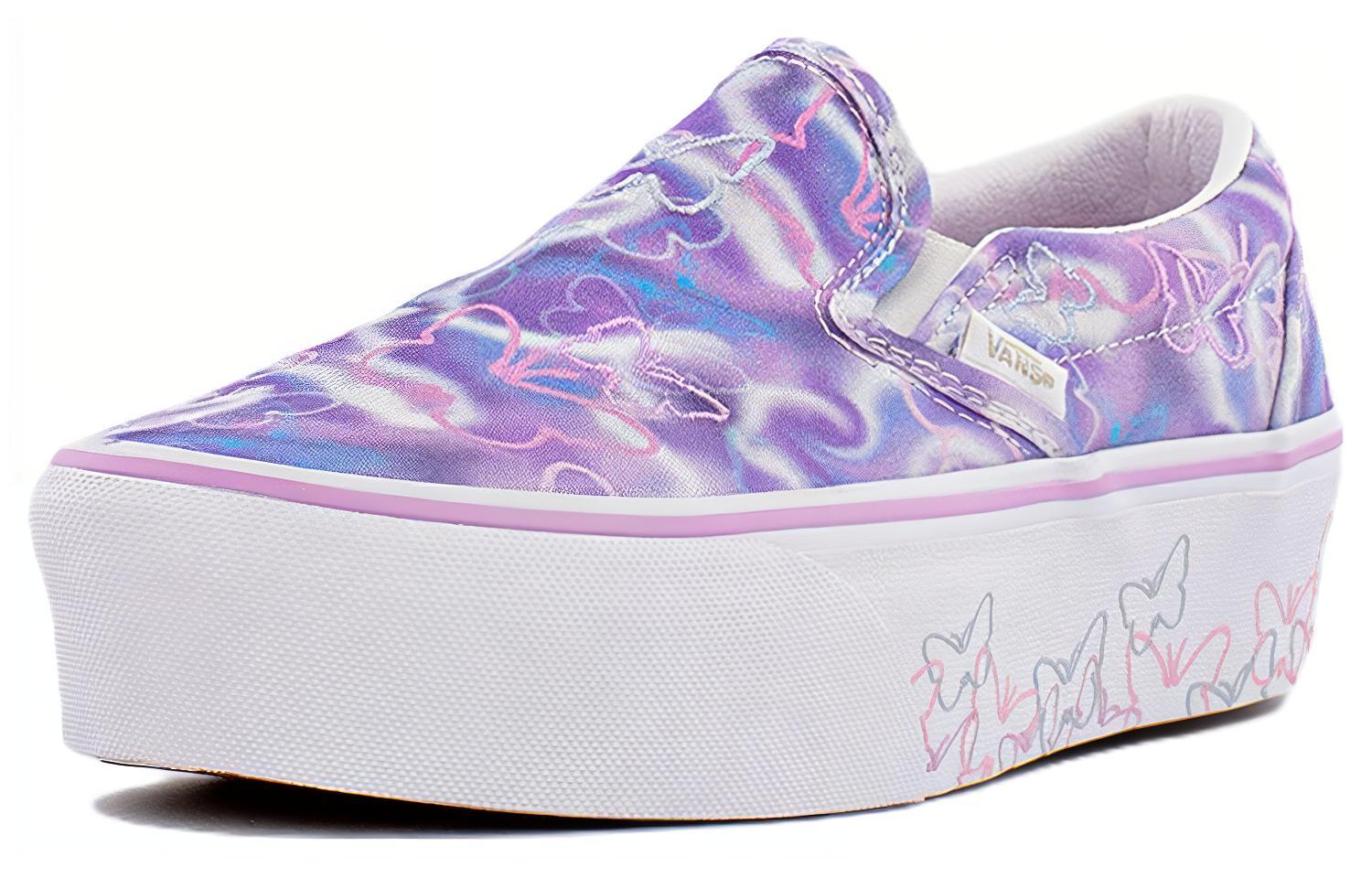 Order Vans Slip-On Stackform 'Ungu Putih' VN0A7Q5RKPL