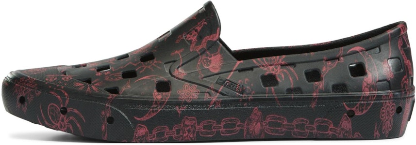 ヴァンズ スリッポン TRK ブラック/レッド VN0A5HF8458 Buy ヴァンズ スリッポン TRK ブラック/レッド VN0A5HF8458
