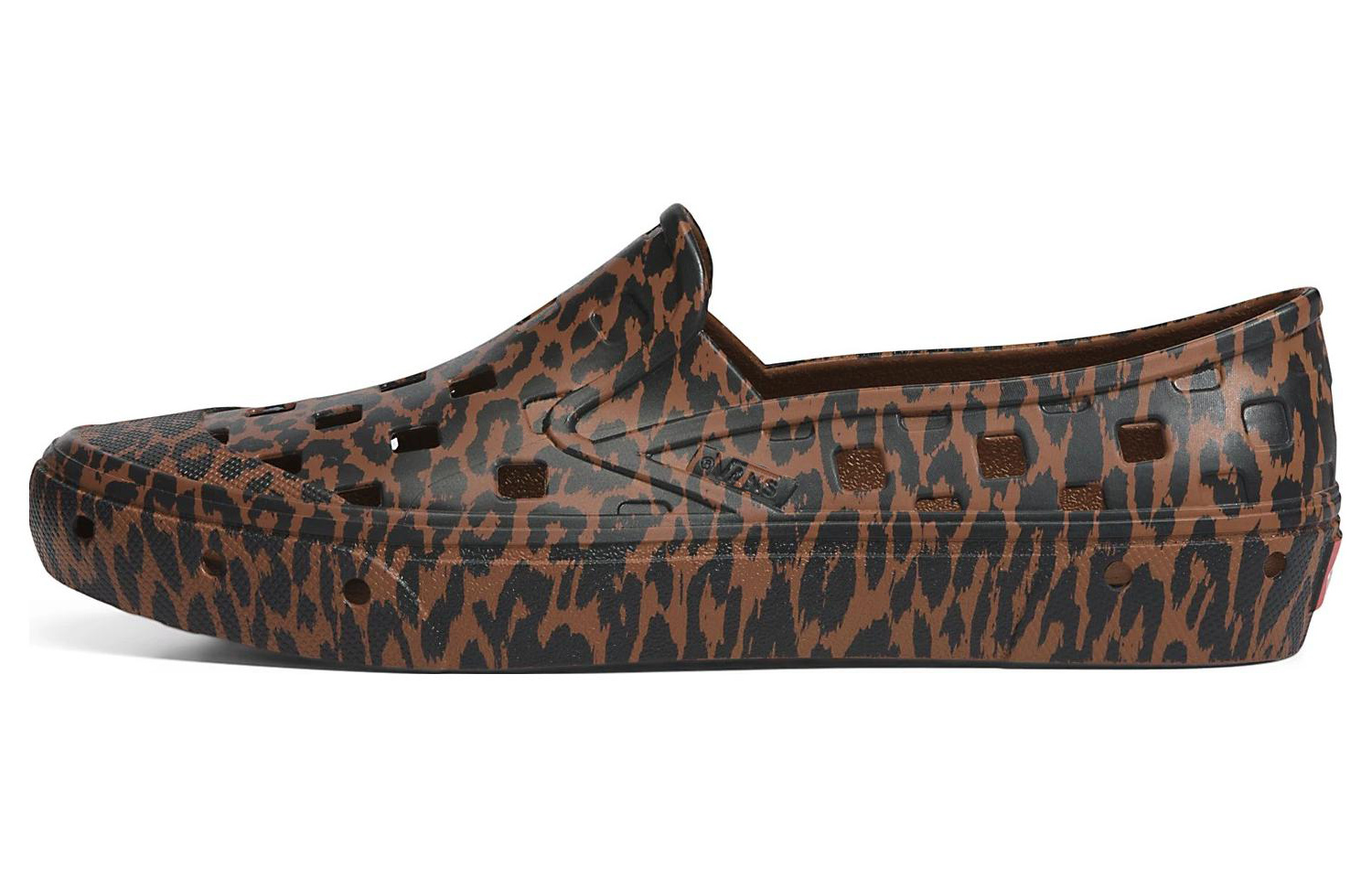Buy Vans 懒人鞋 Trk 豹纹 '黑棕' VN0A5HF8BRO