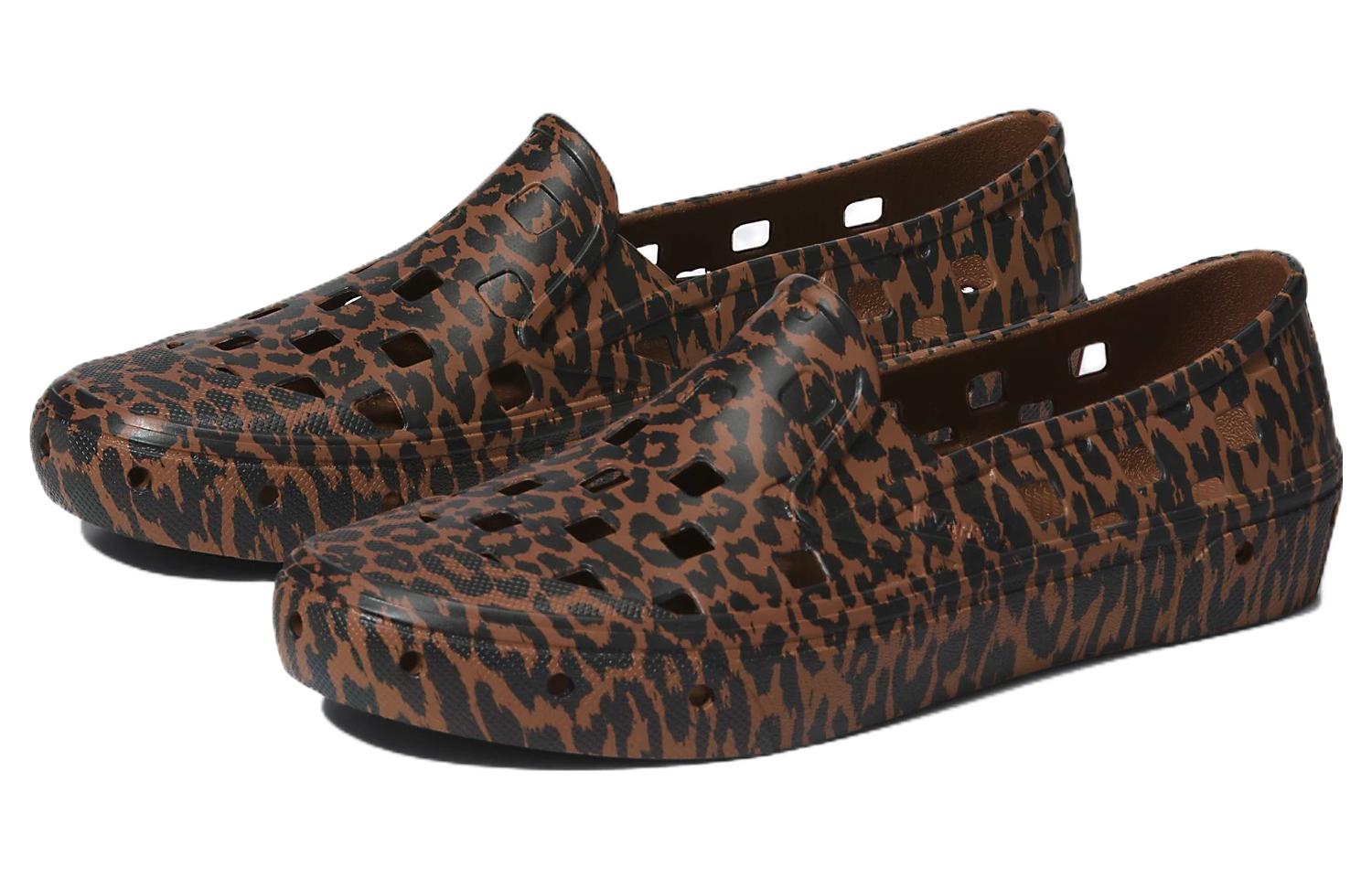 Lookbook Vans 懒人鞋 Trk 豹纹 '黑棕' VN0A5HF8BRO