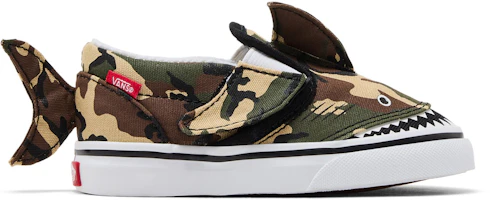 Vans Slip-On V 'Camo Shark' VN0A7Q4ZASB Vans Slip-On V 'Camo Shark' VN0A7Q4ZASB