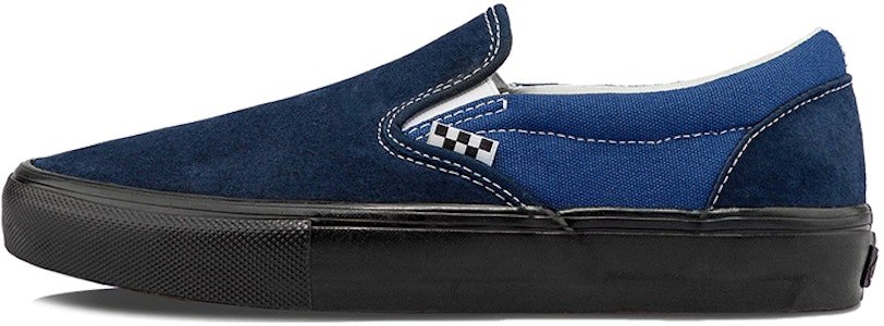 Vans 中性滑板一脚蹬鞋 黑色/蓝色 VN0A4BWDNGV Buy Vans 中性滑板一脚蹬鞋 黑色/蓝色 VN0A4BWDNGV