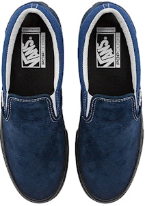 Vans 中性滑板一脚蹬鞋 黑色/蓝色 VN0A4BWDNGV Lookbook Vans 中性滑板一脚蹬鞋 黑色/蓝色 VN0A4BWDNGV