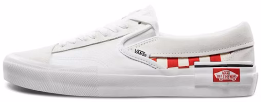 Vans Slip-On Cap Low Top Skate Shoes Unisex Red Grid White VN0A3WM5TLJ Vans Slip-On Cap Low Top Skate Shoes Unisex Red Grid White VN0A3WM5TLJ