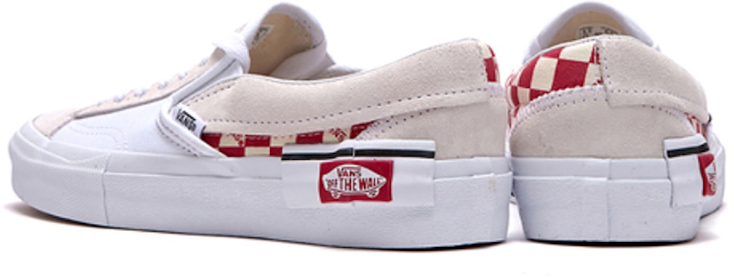 Vans Slip-On Cap 低筒滑板鞋 男女皆宜 紅色 棋盤格 Shop Vans Slip-On Cap 低筒滑板鞋 男女皆宜 紅色 棋盤格