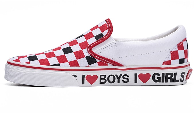 Vans Slip-On I Heart 'White Red' VN0A4U38WKU Buy Vans Slip-On I Heart 'White Red' VN0A4U38WKU