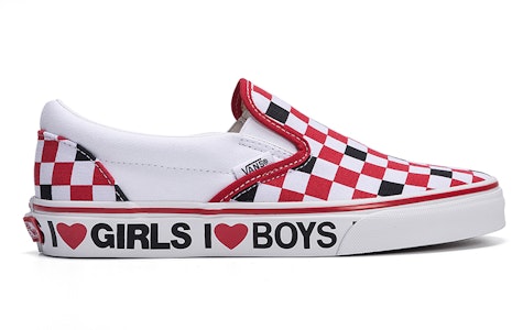 Vans Slip-On I Heart 'Blanco Rojo' VN0A4U38WKU Order Vans Slip-On I Heart 'Blanco Rojo' VN0A4U38WKU
