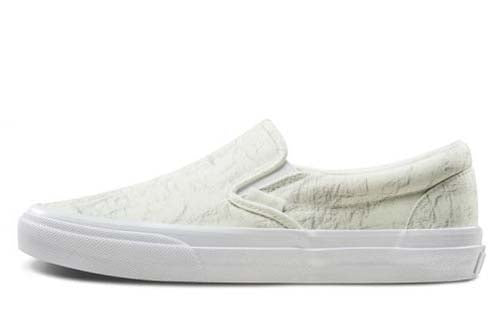 Order 范斯無帶滑板鞋 蒙娜麗莎 白色