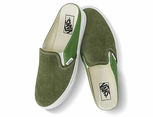 Vans Classic Slip-On Mule 'Green' VN0A4P3U50K Shop Vans Classic Slip-On Mule 'Green' VN0A4P3U50K