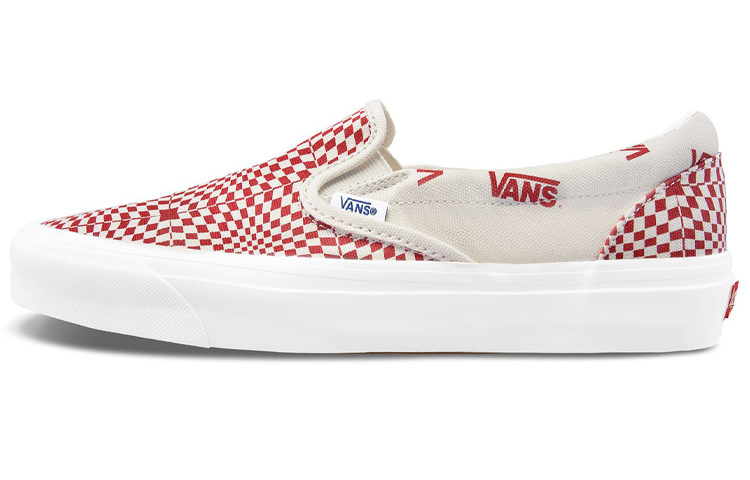 Vans Slip-On Optical Check Racing Red