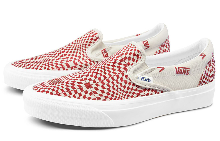 Vans Slip-On Optical Check Racing Red 圖 2