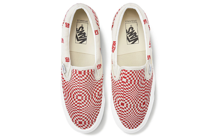 Vans Slip-On Optical Check Racing Red 圖 3