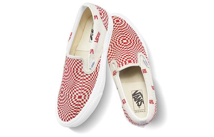 Vans Slip-On Optical Check Racing Red 圖 4
