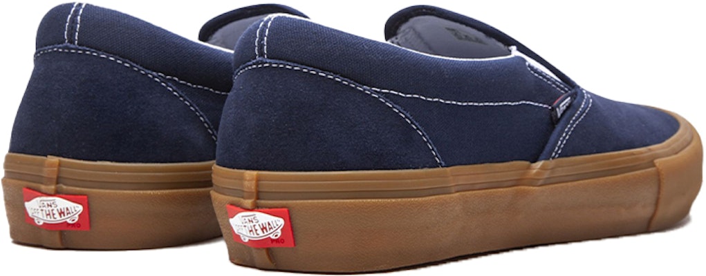 Vans Slip-on Pro 透氣耐磨防滑 低筒休閒板鞋 深藍 Lookbook Vans Slip-on Pro 透氣耐磨防滑 低筒休閒板鞋 深藍