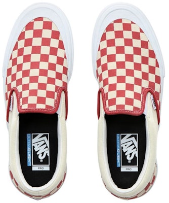 Vans Slip On Pro Checkerboard 'Red White' VN0A347VV0I Shop Vans Slip On Pro Checkerboard 'Red White' VN0A347VV0I