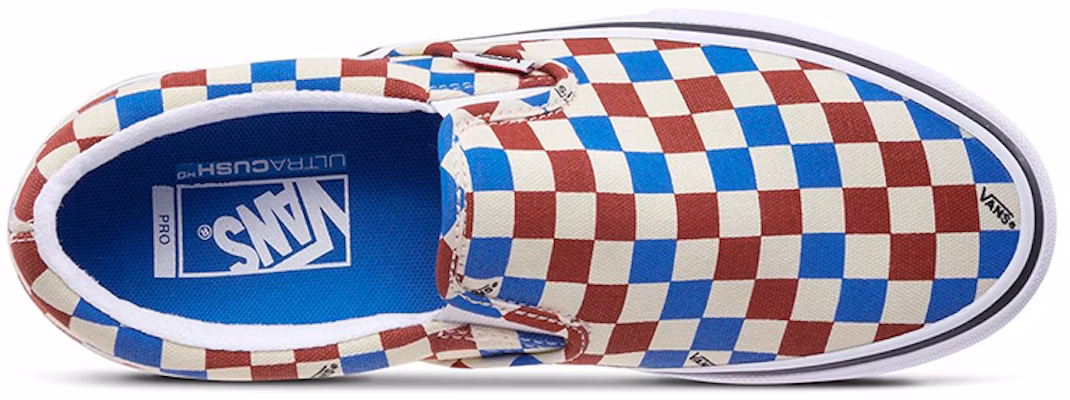 Vans Slip-On Pro 藍紅棋盤格 Shop Vans Slip-On Pro 藍紅棋盤格