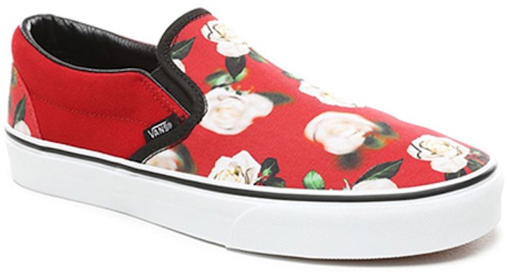 Vans 无带休闲鞋 浪漫花卉红色 VN0A38F7VMI Lookbook Vans 无带休闲鞋 浪漫花卉红色 VN0A38F7VMI