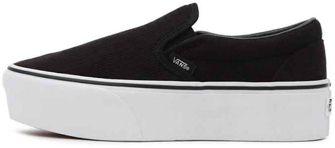 Vans Rib Knit Slip-On Stackform 'Hitam Putih' VN0A7Q5RB11 Buy Vans Rib Knit Slip-On Stackform 'Hitam Putih' VN0A7Q5RB11