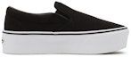 Order Vans Rib Knit Slip-On Stackform 'Black White' VN0A7Q5RB11