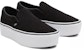 Vans Rib Knit Slip-On Stackform 'Black White' VN0A7Q5RB11