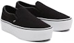 Lookbook Vans Rib Knit Slip-On Stackform 'Black White' VN0A7Q5RB11