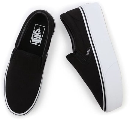 Vans Rib Knit Slip-On Stackform 'Black White' VN0A7Q5RB11 Shop Vans Rib Knit Slip-On Stackform 'Black White' VN0A7Q5RB11
