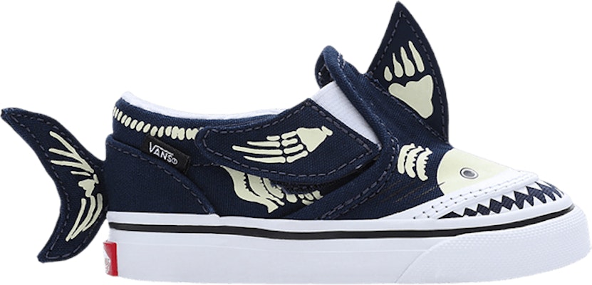 Toddler Vans Slip On V Shark Glow VN0A7Q4ZBER VN0A7Q4ZBER