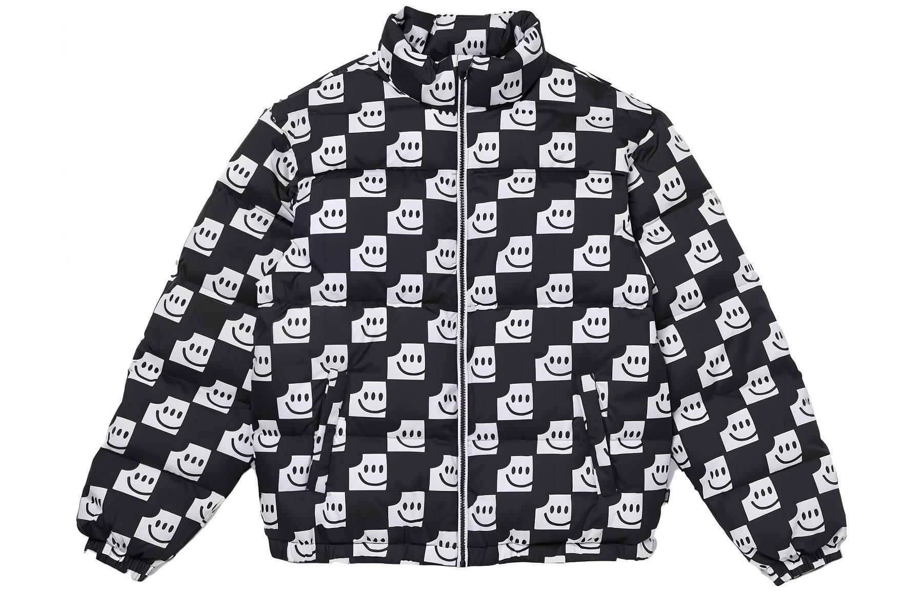 Vans Smiley Print Full-Zip Track Jacket Black VN000EXCCAF