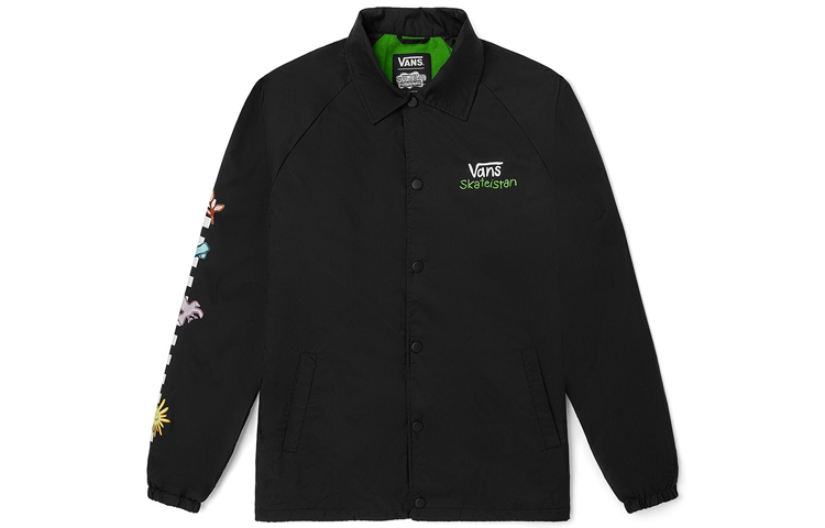 Vans Solid Color Breathable Long-Sleeve Loose Jacket Black VN0A5KEYYXE