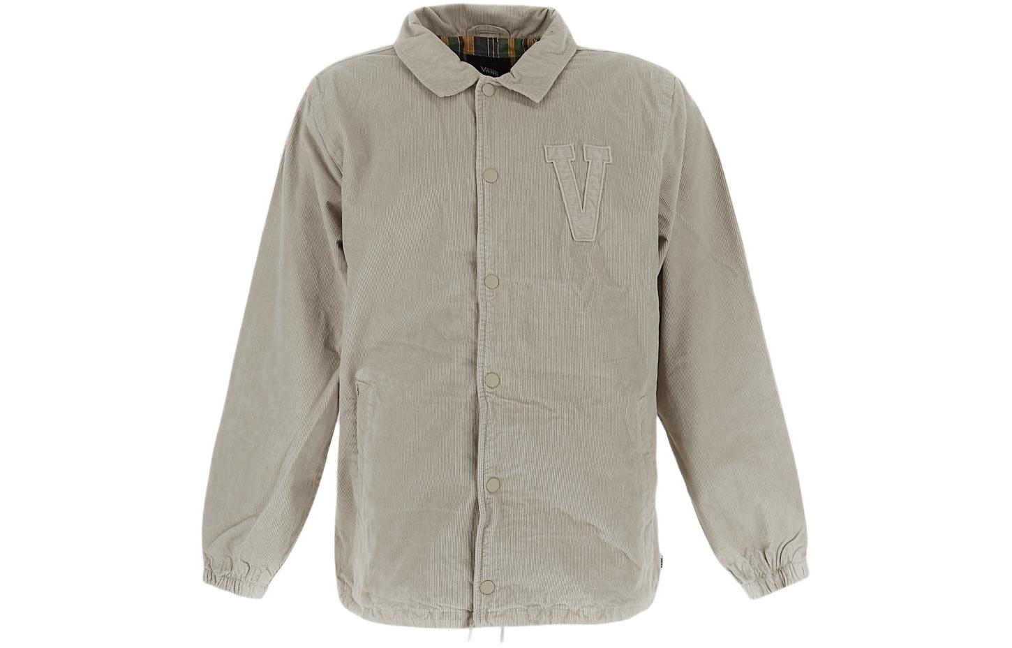 Vans Solid Color Button-Up Casual Jacket Beige VN0A7S8S2N11