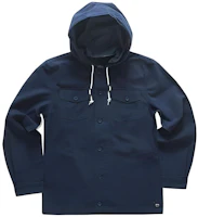 Vans Solid Color Hooded Button-Up Loose Jacket Blue VN0A36JLLKZ Vans Solid Color Hooded Button-Up Loose Jacket Blue VN0A36JLLKZ