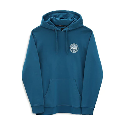 Vans Solid Color Logo Print Hoodie Long Sleeve - Blue VN0A54AZ1QQ