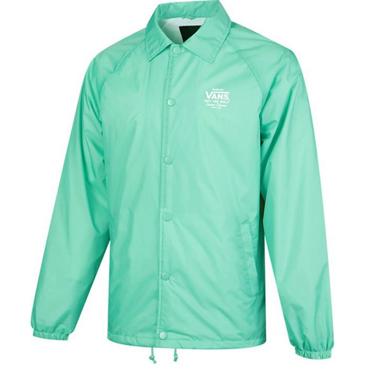 Vans Solid Color Long-Sleeve Button-Up Jacket Light Green VN0002MUJ29