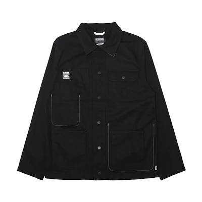Vans Solid Color Multi-Pocket Casual Jacket Black VN0A5KFHBLK