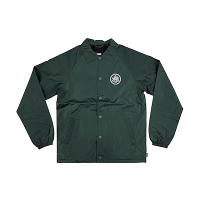 Vans Solid Color Polo Collar Jacket Dark Green VN0A5KEY4CL