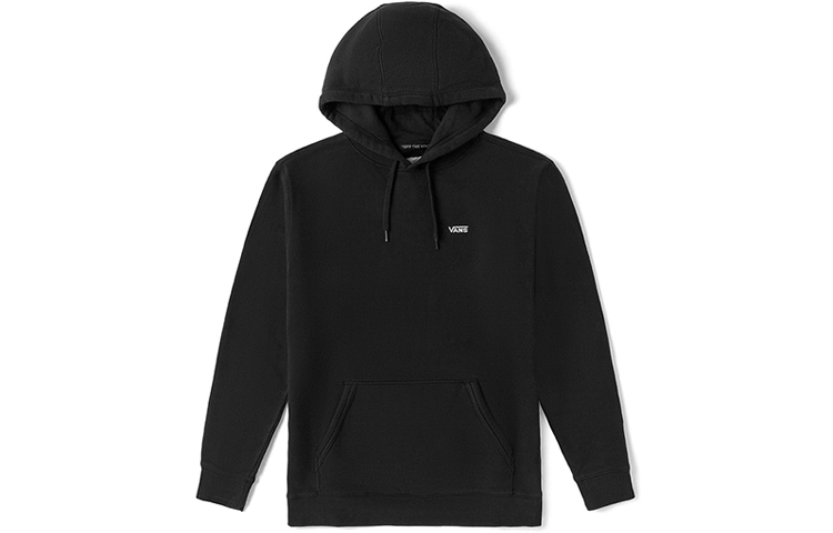 Vans Solid Color Pullover Hoodie Unisex Black VN0A4OOOBLK