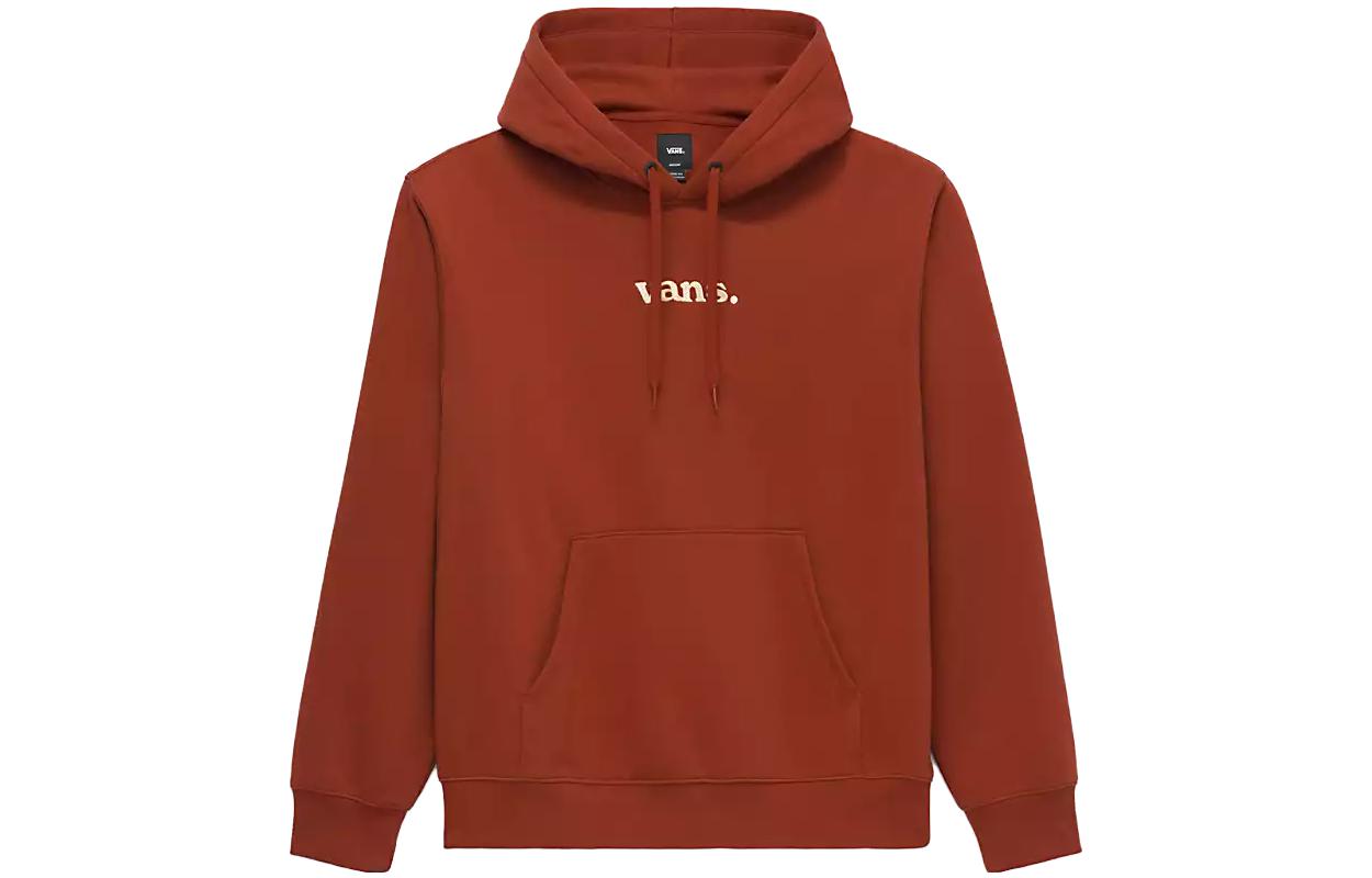 Vans Solid Color Red Pullover Hoodie Unisex VN0008J5ADU