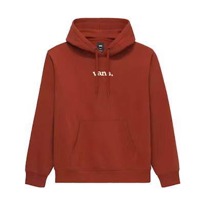 Vans Solid Color Red Pullover Hoodie Unisex VN0008J5ADU