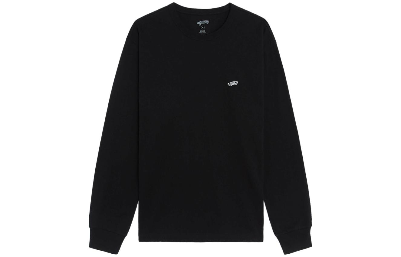 Vans Solid Logo Embroidered Crewneck Sweatshirt Black VN0A5E1LBLK1