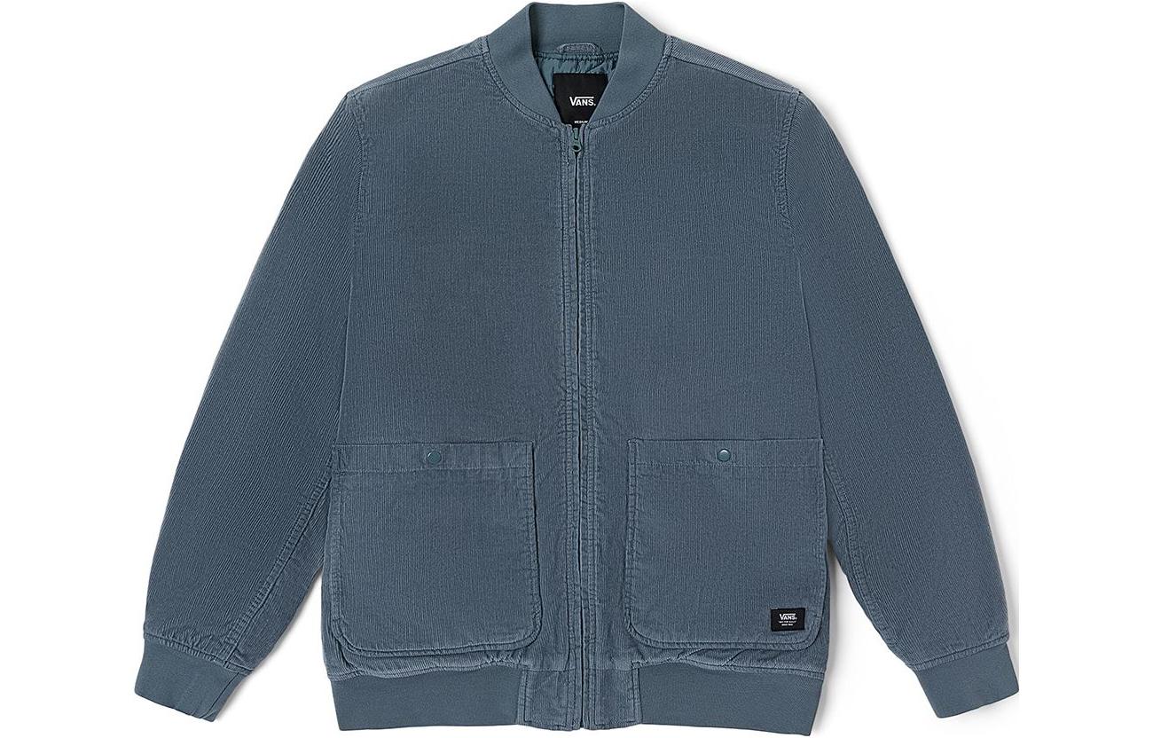 Vans Solid Logo Zip-Up Long Sleeve Jacket Blue VN000078RV2