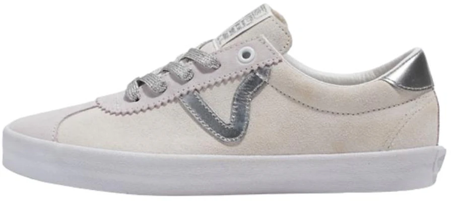 Vans 防滑耐磨 低筒 板鞋 男女同款 白銀色 Buy Vans 防滑耐磨 低筒 板鞋 男女同款 白銀色