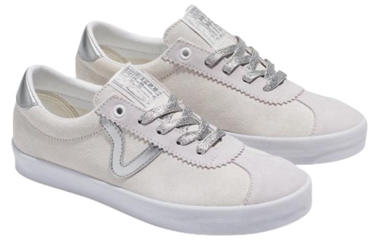 Order Vans 防滑耐磨 低筒 板鞋 男女同款 白銀色