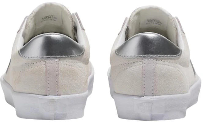 Vans 防滑耐磨 低筒 板鞋 男女同款 白銀色 Lookbook Vans 防滑耐磨 低筒 板鞋 男女同款 白銀色