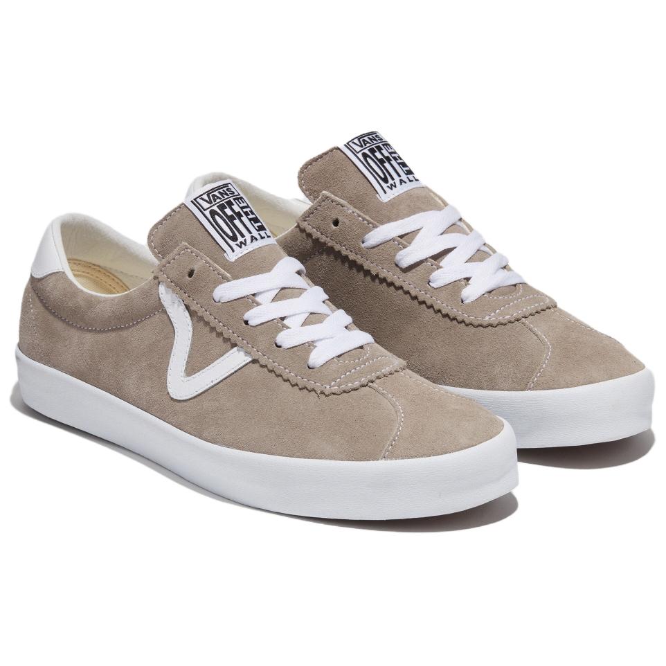 Shop Vans 防滑減震 低筒 滑板鞋 男女同款 棕白