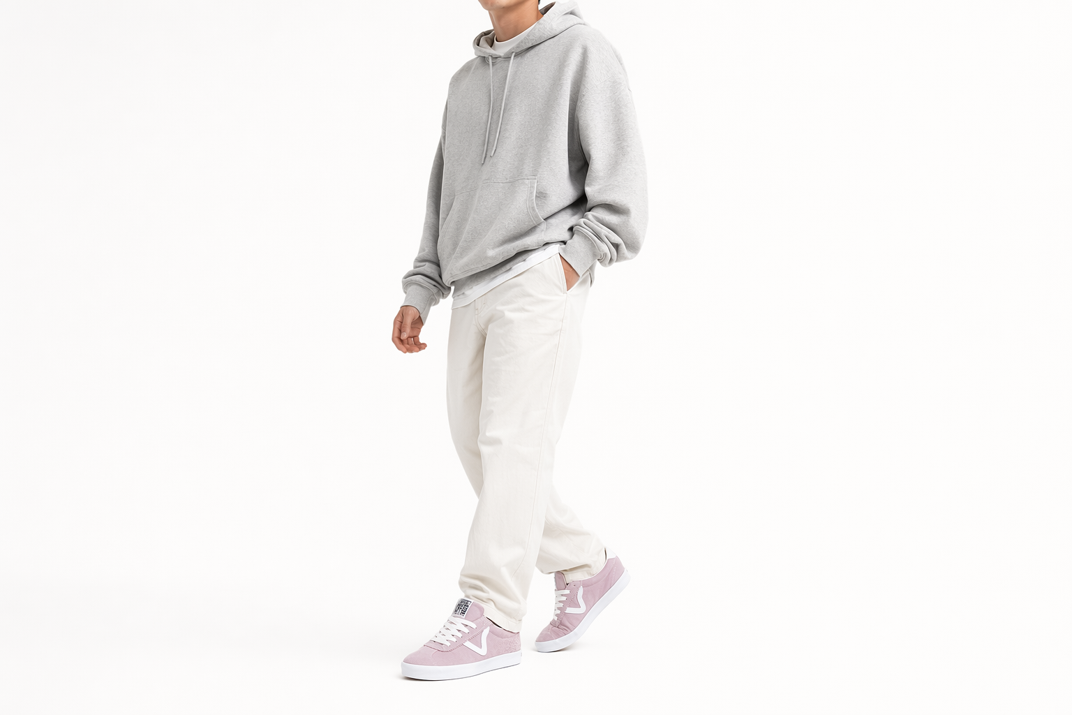 Order Vans 舒適百搭 防滑耐磨 低幫 板鞋 男女同款 粉白